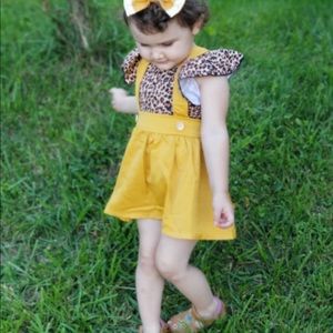 Brand New Mustard Yellow Baby Girl Skirt Size 2T
